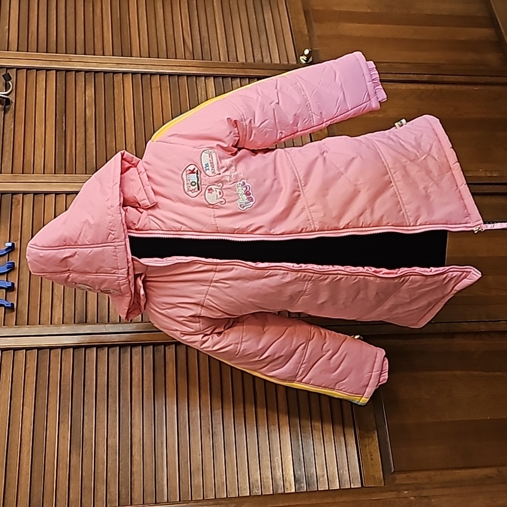 NWOT very warm girl's puffer jacket long removable hood ski snow winter long - Picture 4 of 15